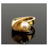 Jewelry 14kt Yellow Gold Pearl Ring
