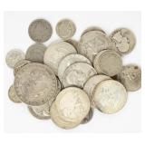 Coin Mix of 27 Silver Coins+More