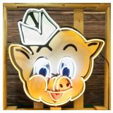 Vintage Piggly Wiggly Store Neon Sign In Crate