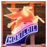 Mobil Oil Neon Sign In Crate
