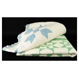 Lot of 2 Vintage Handmade Quilts