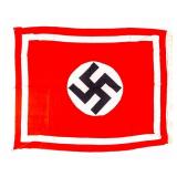 Nazi Banner Adorned With Swastika And Fringes