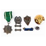 Mixed Lot Of 6+ Decorative Military-style Badges