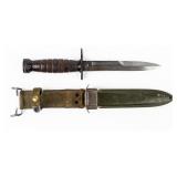 WWII M4 Bayonet With Leather Handle