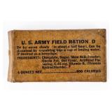Partially Opened U.S. Army D Ration Chocolate