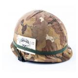 Vietnam Helmet With Authentic Cover and Death Card