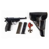 Gun 1943 Walther P38 Semi Auto Pistol 9mm