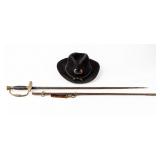 Civil War Veteran G.A.R. Slouch Hat & Sword