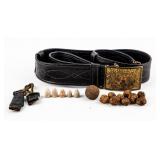 Civil War Artifacts, Bullets, Belt
