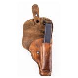 1942 Waffen Inspected P.Mod 27 Holster With Mag.