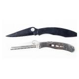 Knife Lot of Two SpyderCo Folding Pocket Knives