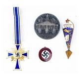 Lot of Four WWII German Medals And A Soviet Medal