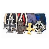 WWII Era German Ribbons, Civil Medals And Bars