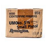 5,000 Remington UMC Small Pistol Primers No. 5 1/2