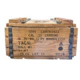 Ammo 1200 Rounds .30 Carbine In Crate