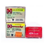 Ammo 60 Rounds Of 454 Casul JHP Cartridges
