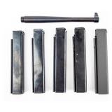 Lot Of Thompson Sub Gun Mags And A Barrel