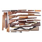 Lot Of 6 Milsurp Rifle Stock M14, M1 Carbine & K98