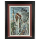 Artwork "Facing Decision" by Evel Knievel  Signed