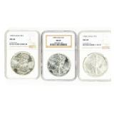 Coin (3)  American Silver Eagles NGC MS69