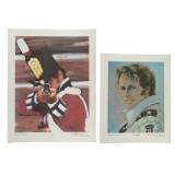 Artwork Lot of 2 Prints by Evel KnievelSigned & #