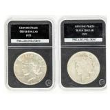 Coin 2 Peace Silver Dollars 1924 & 1925