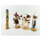 Artwork Mixed Lot of 4 Kachinas