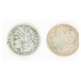 Coin (2) Morgan Silver Dollars 1882-O & 1921-D XF