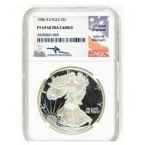 Coin 1986-S Silver Eagles NGC PF69 Ultra Cameo