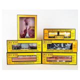 Lot of 6 Rail King Train Cars & Accessories NIB