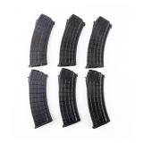 Lot Of 6 5.45x39 Pro-mag Polymer Waffle Style Mags