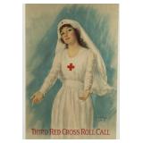 Artwork Antique Poster Red Cross 1919Signed