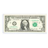 Coin 2013 $1 Super Radar Note in Crisp Unc.