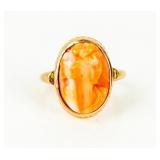 Jewelry 14kt Yellow Gold Cameo Ring
