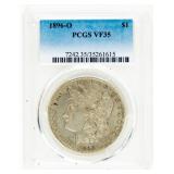 Coin 1896-O Morgan Silver Dollar PCGS VF35