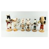 Artwork Lot of 6 Animal Kachinas