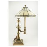 Vintage Stiffel Brass & Glass Reservoir LampWorks