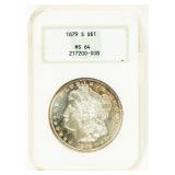 Coin 1879-S  Morgan Silver Dollar NGC MS64
