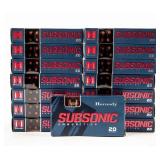 300 Rounds of Hornady Sub-X .300 AAC Blackout 190g