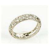 Jewelry Platinum Gold Diamond Eternity Band / Ring