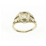 Jewelry 18kt White Gold Diamond Ring