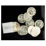 Coin (20) 1964-D Kennedy Half Dollars BU Roll