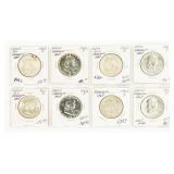 Coin (8) Franklin Half Dollars Proof & Unc
