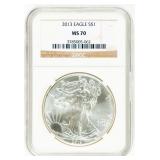 Coin 2013  American Silver Eagle NGC MS70