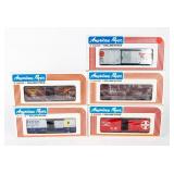 Lot of 5 American Flyer Model Train Cars NIB