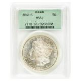Coin 1880-S Morgan Silver Dollar PCGS MS61