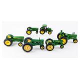 Lot Of 5 John Deere Toy Tractors