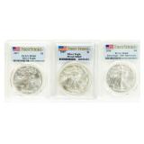 Coin (3) 2005 American Silver Eagles PCGS MS69