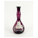 Antique Barber Bottle  Mary Gregory "Vegederma"