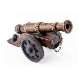 Artwork Decorative Wooden Cannon